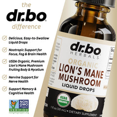 Product label close-up showing organic certification and clean, alcohol-free formula for adults.
