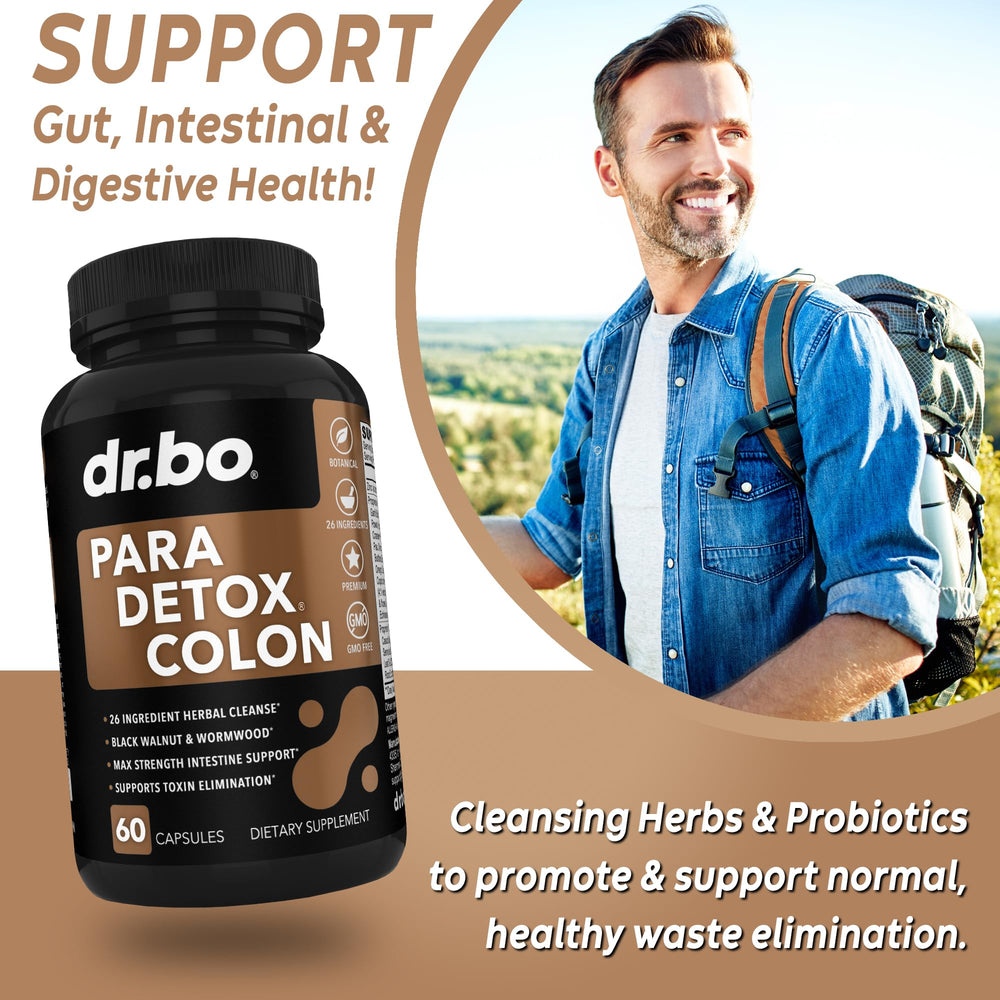 DR. BO Mezcla herbal 26 ingredientes: ingredientes clave para limpieza intestinal.