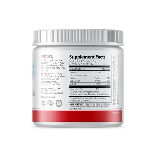 Packaging scene of Dr. Boz Keto BHB Raspberry Lemonade on a counter