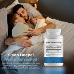 Dr Brad Stanfield melatonin capsules close-up, ready for nightly use and easy swallowing