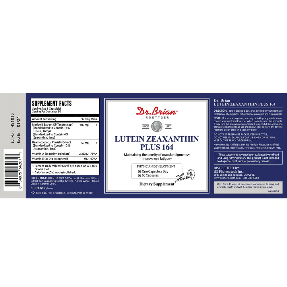 DR.BRIAN blue light protection graphic highlights eye care benefits