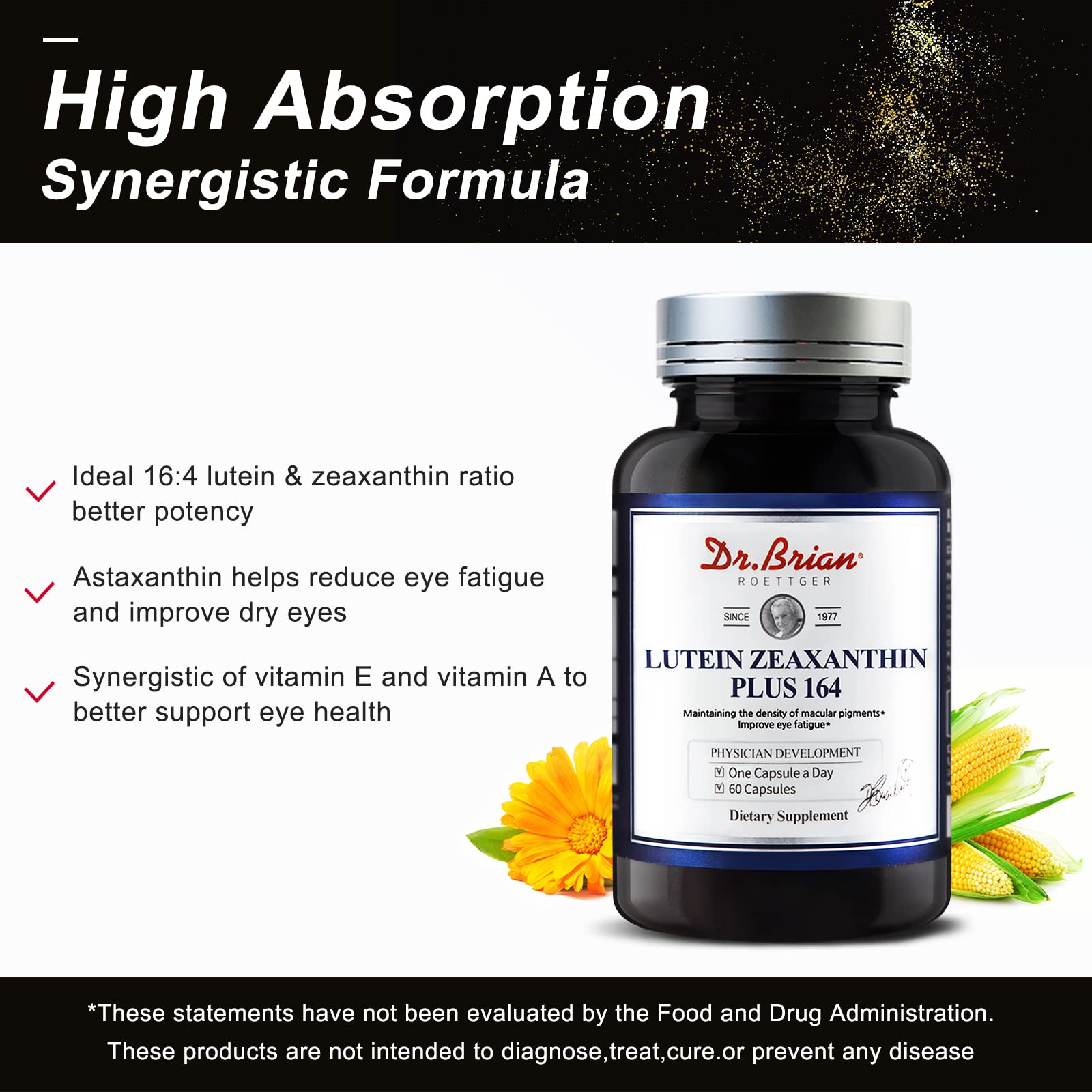 DR.BRIAN eye health formula packaging showing 60-capsule supply