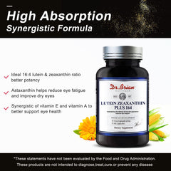 DR.BRIAN eye health formula packaging showing 60-capsule supply