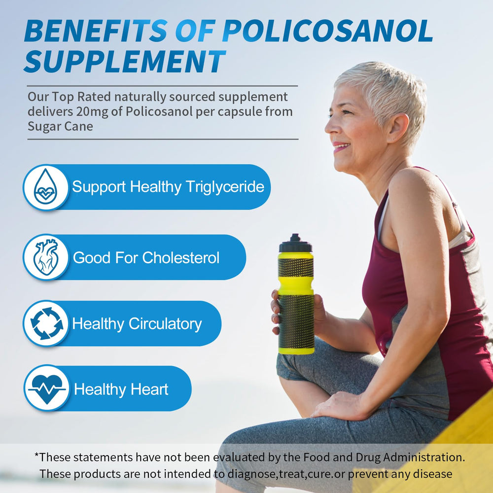 DR.BRIAN ROETTGER Policosanol 20mg bottle pour demonstrating easy daily use.