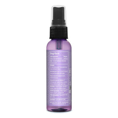 Close-up of Dr. Bronner's lavender spray highlighting organic ingredients.