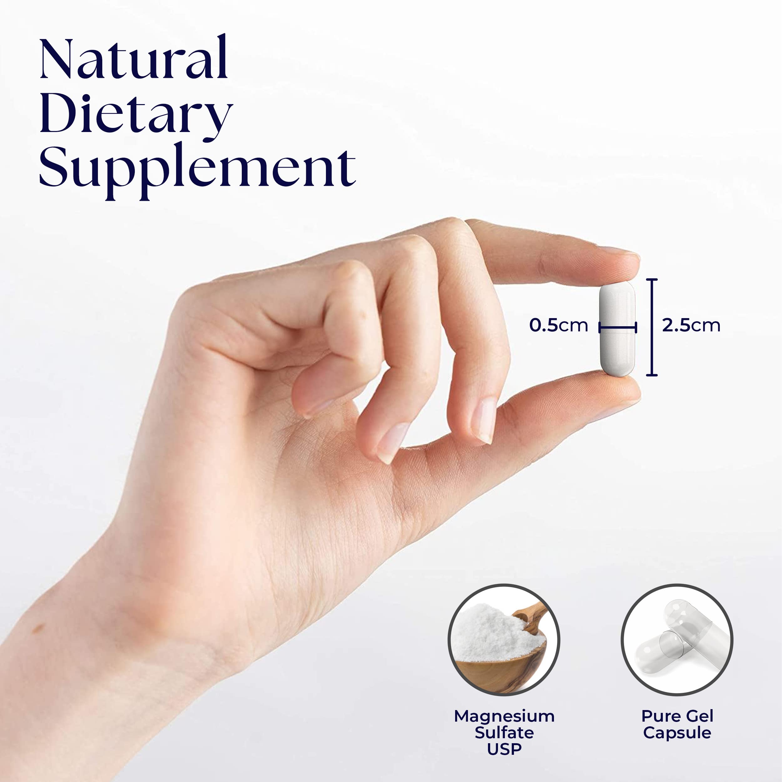 Dr. Clark Store capsule in hand suggesting easy daily supplementation