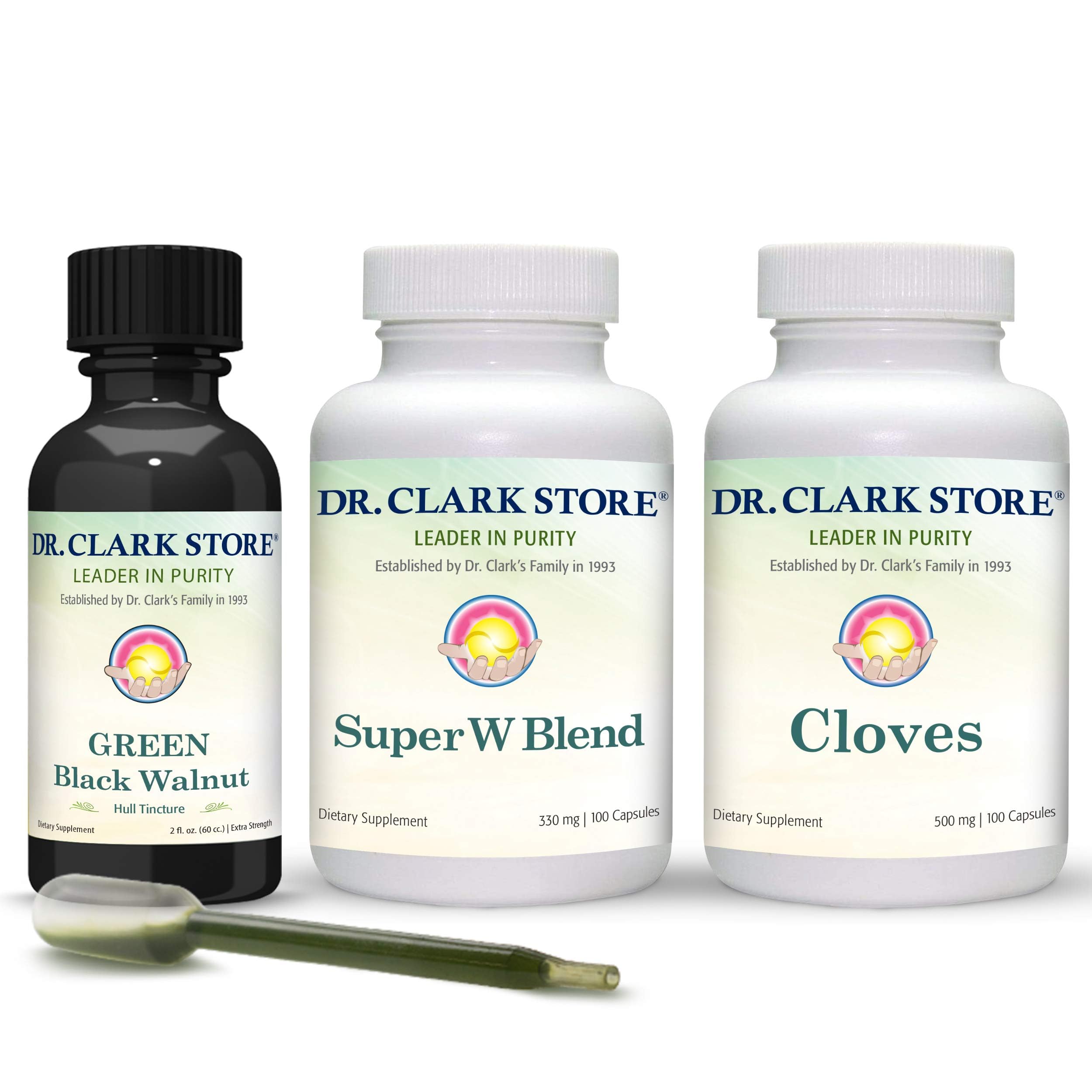 Dr Clark Store Cloves capsules ready for convenient herbal supplementation.