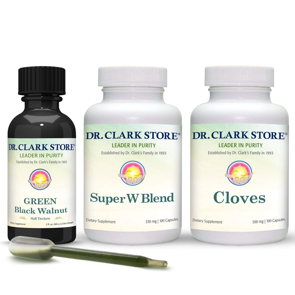 Dr Clark Store Cloves capsules ready for convenient herbal supplementation.
