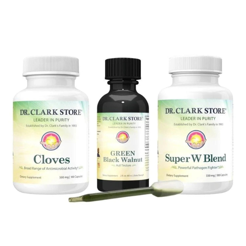 Dr Clark Store Green Walnut Tincture bottle highlighting freshness for daily support.