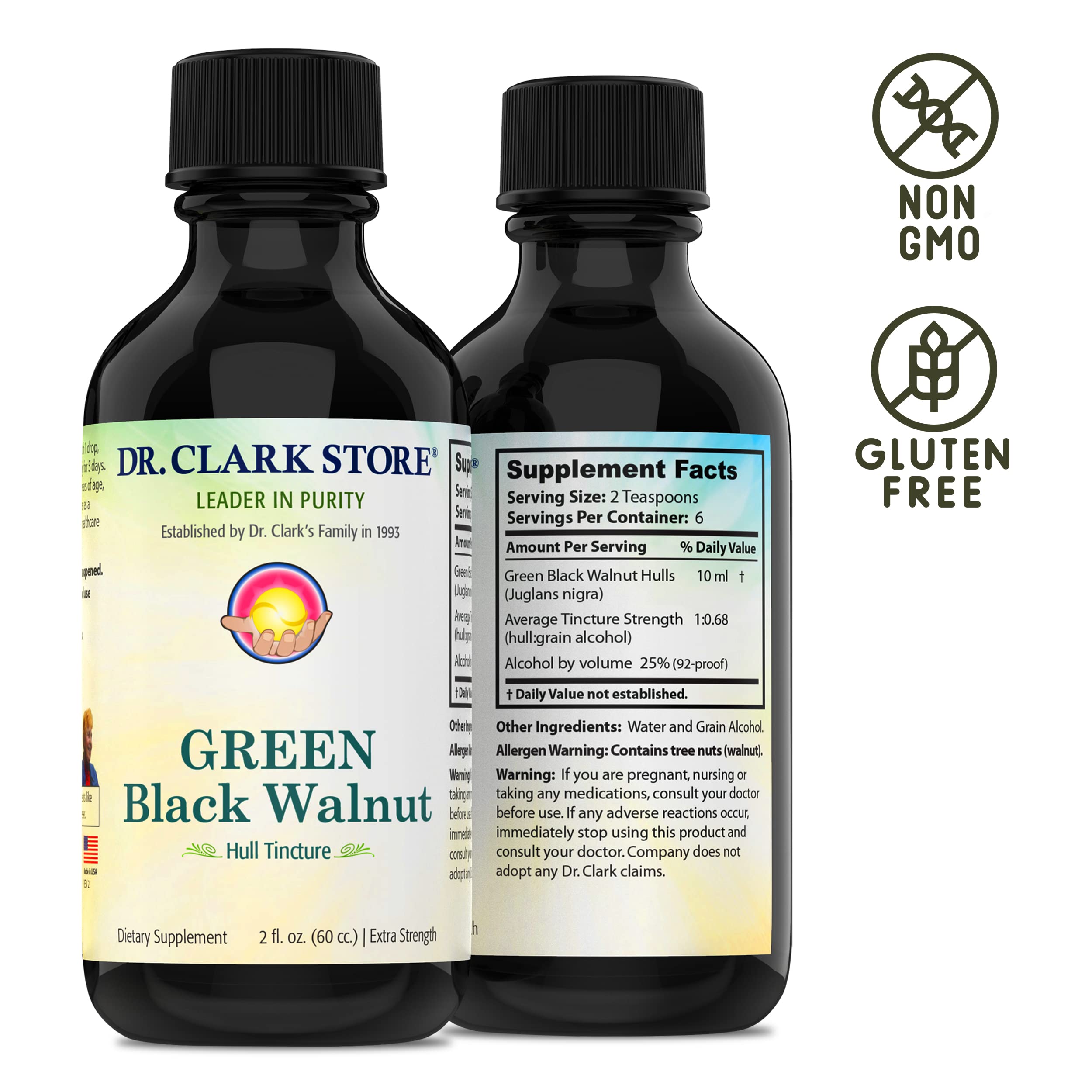Packaging image showing eco harvest and extra strength formula from Dr Clark Store.