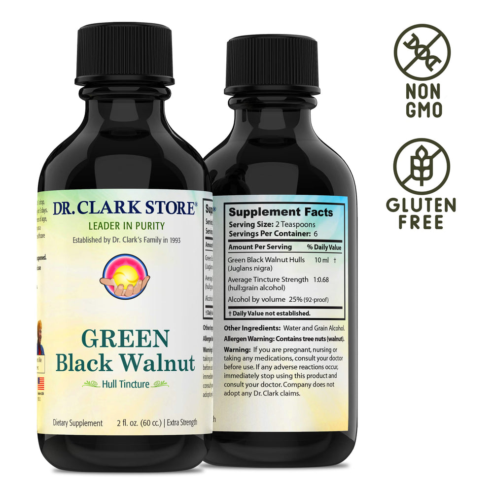 Packaging image showing eco harvest and extra strength formula from Dr Clark Store.