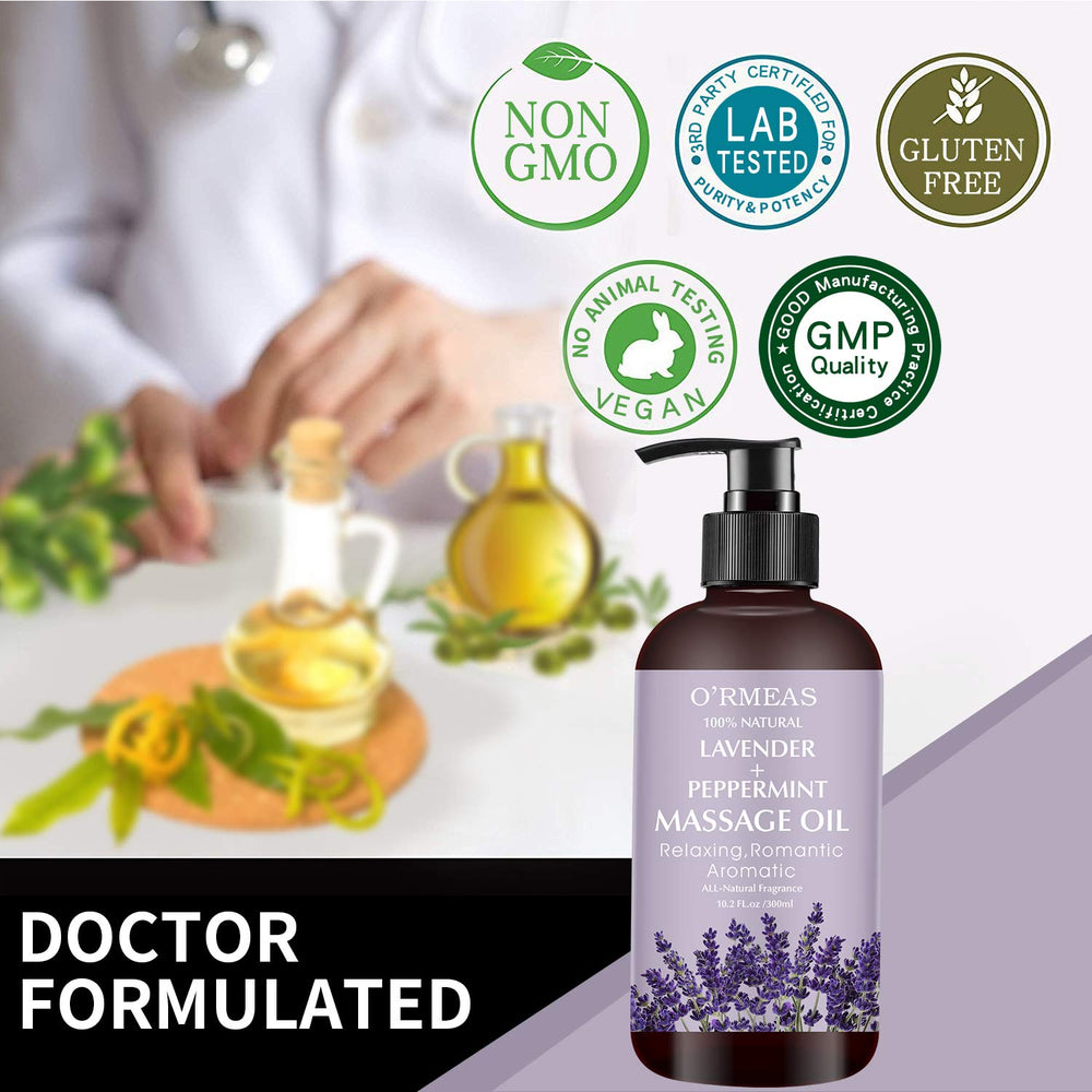 DR.DAVEY lavender peppermint ingredients close-up highlights natural formula.