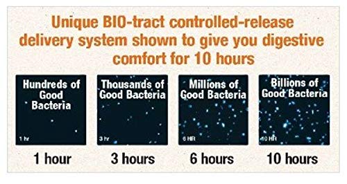 Label view of Probiotic Advantage highlighting seven strains and prebiotics