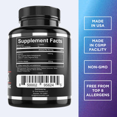 Close-up of ARGININE Plus tablets for on-the-go workouts