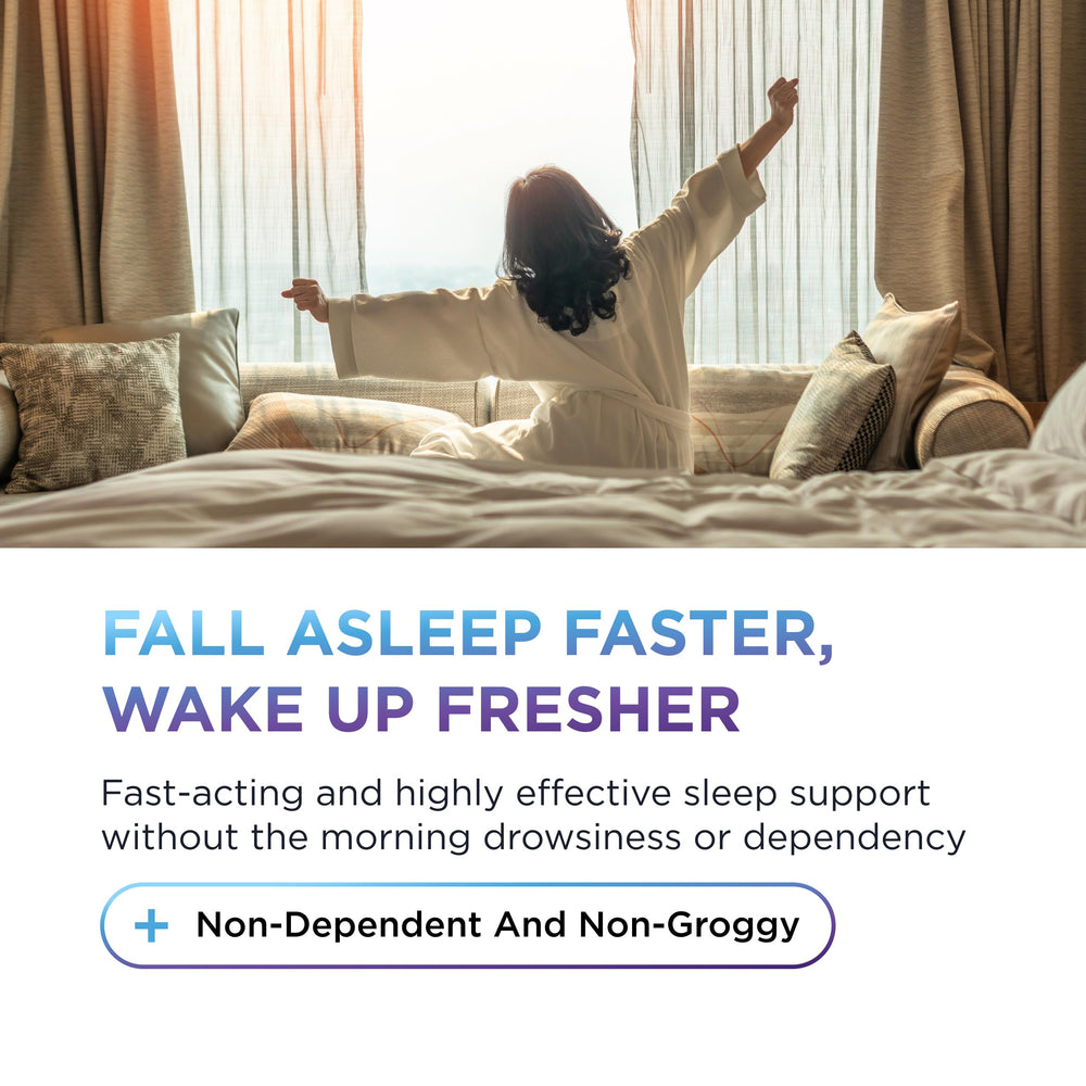 DR. EMIL NUTRITION EZ Doze with B12 kicker supports gentle morning wakefulness.