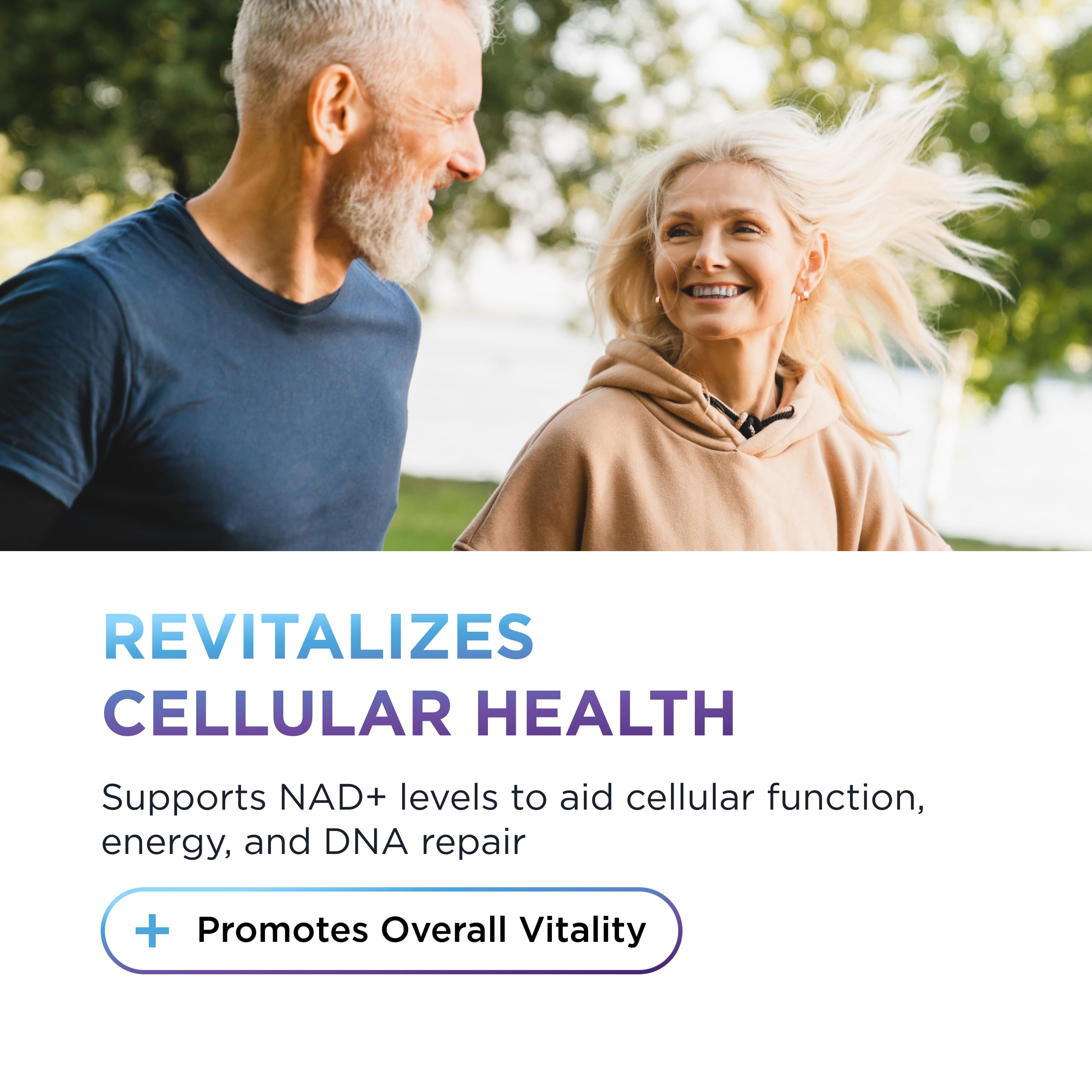 DR. EMIL NUTRITION NAD+ Boost ingredients blend shows Berberine and L-Theanine for balanced well-being.