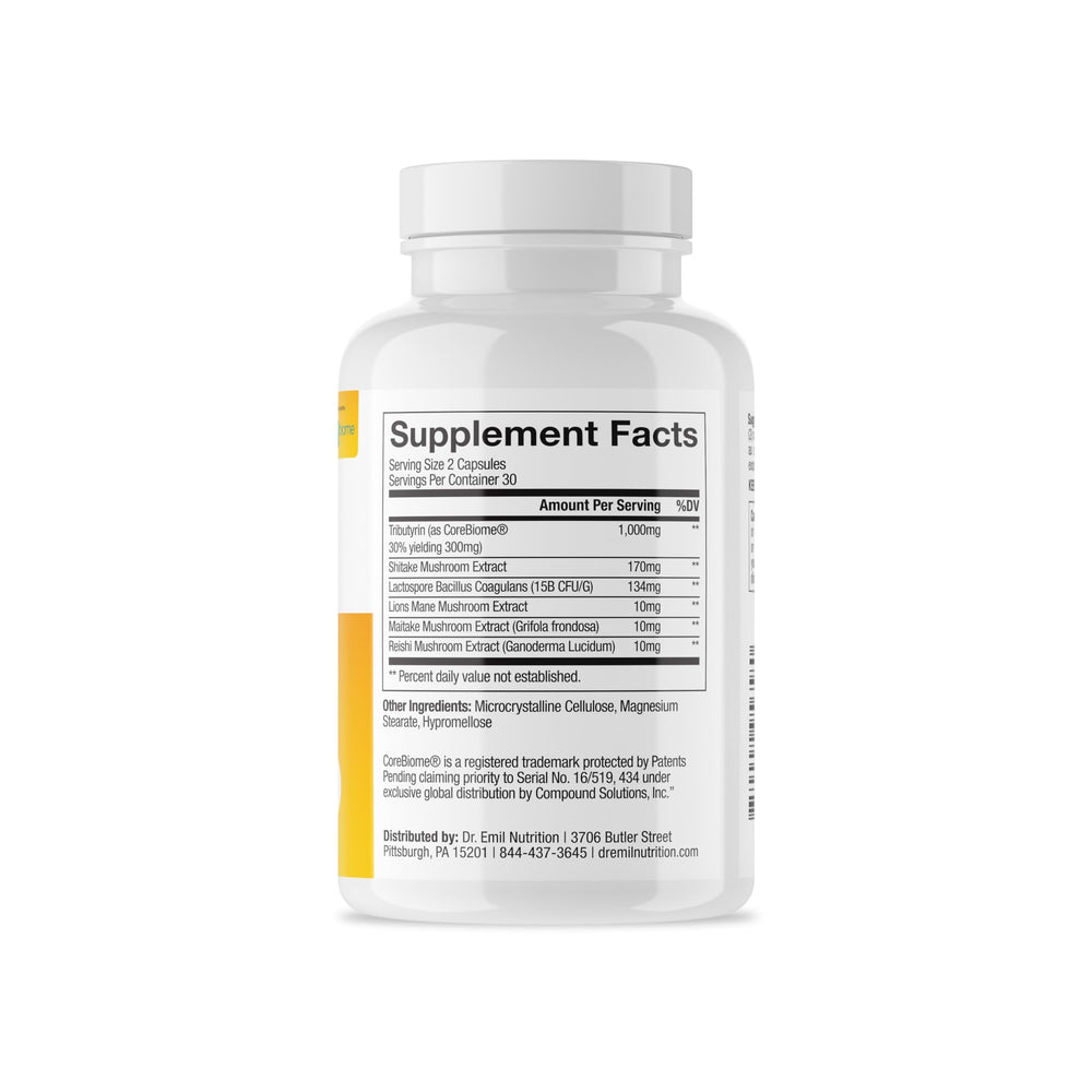 Dr. Emil Nutrition Total Gut Complex travel-friendly bottle for gut care