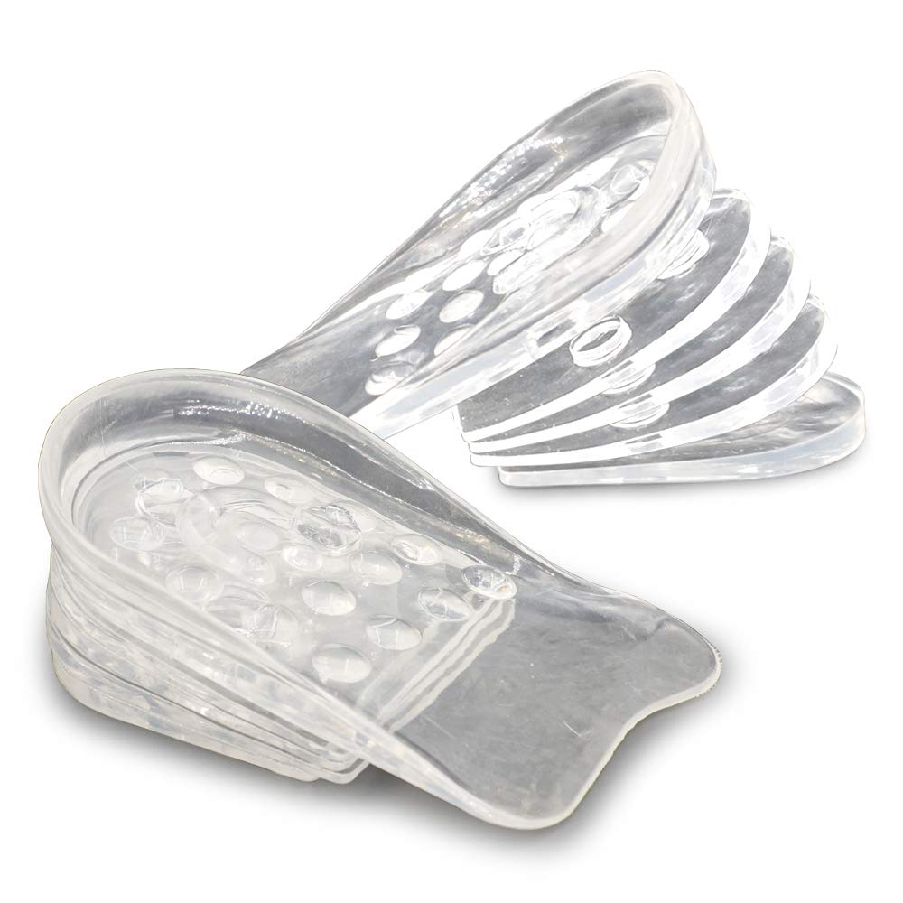 Dr Foot adjustable height insole shown from side view for discreet heel lift