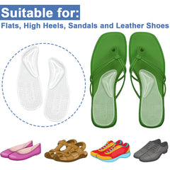 Dr Foot gel arco insole transparente para calzado cómodo