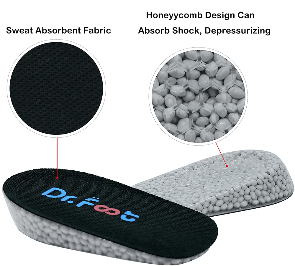 Dr Foot heel cushion inserts with shock absorption for comfortable all-day wear
