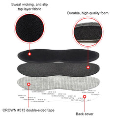 Beige, grey, and black color options for Dr Foot Heel Grips.