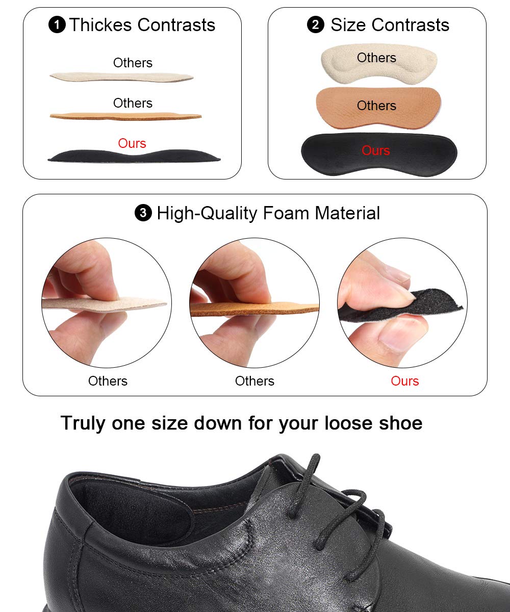 Dr Foot Heel Grips with Crown adhesive prevents slippage inside the shoe.