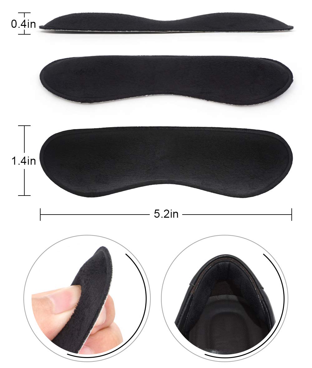Dr Foot Heel Grips with micro suede topper cushions the heel and reduces rubbing.