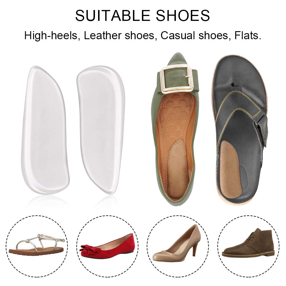 Dr Foot orthopedic heel wedge brown gel insole offers comfortable daily wear.