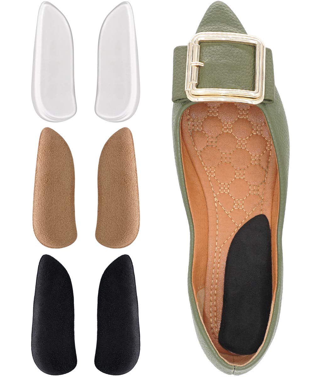 Dr Foot orthopedic heel wedge transparent gel insole supports foot alignment during daily activity.