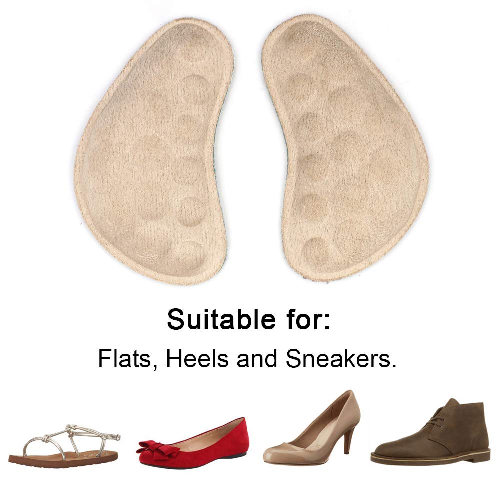 Dr Foot self-adhesive backing helps keep inserts in place during wear.