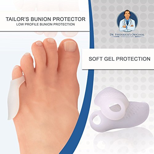 Dr. Frederick's Original bunionette cushion supports comfort during long walks in sneakers.
