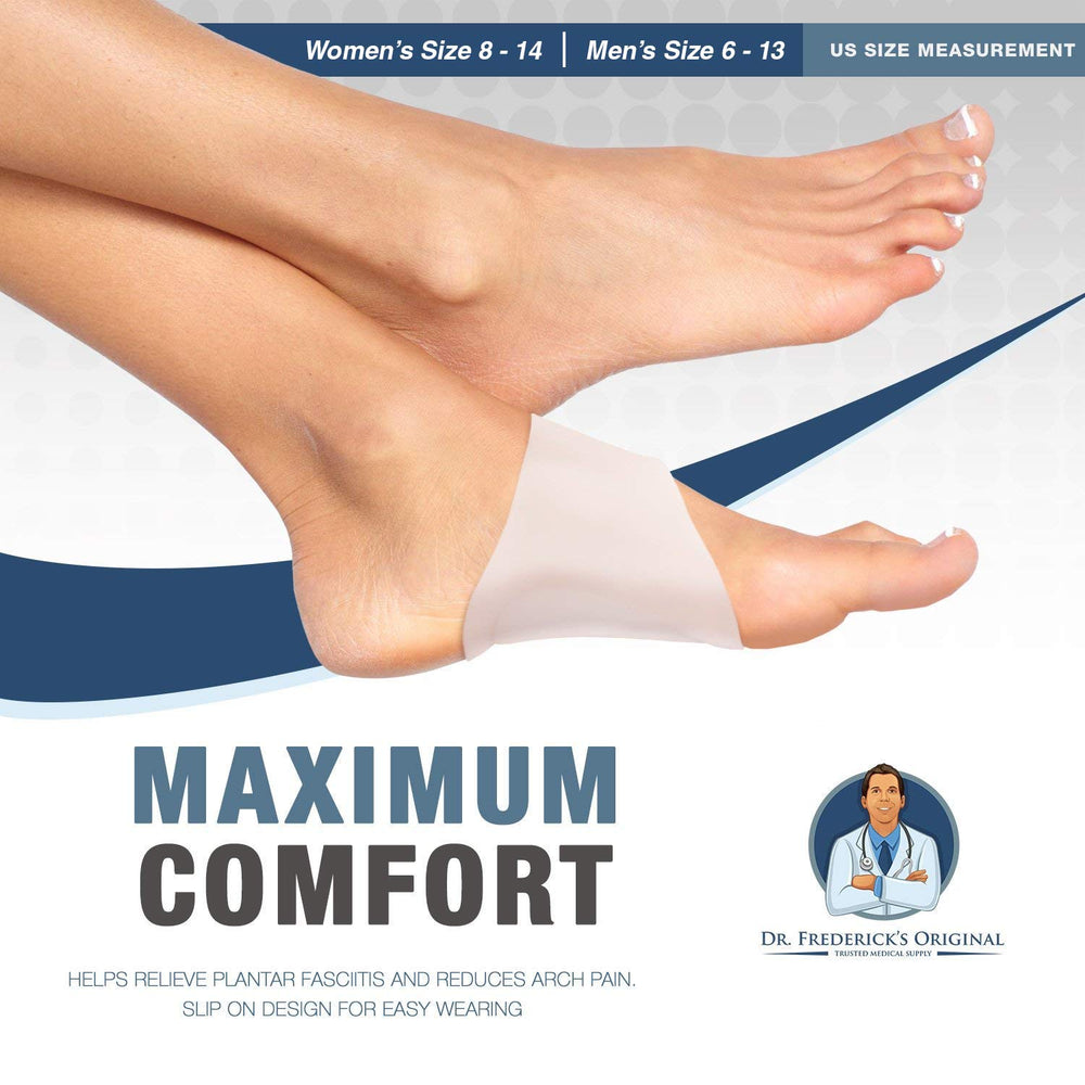 Dr. Frederick's Original 2 pack gel sleeves offer convenient care and value.