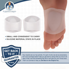 Dr. Frederick's Original arch sleeve improves arch stability for flat feet.