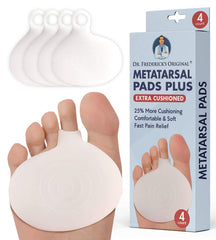 Dr. Frederick's Original metatarsal pads in packaging, 4-count set.