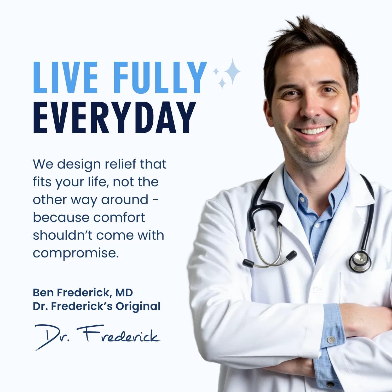 Dr. Frederick's Original Toe Protectors stay in place without irritants