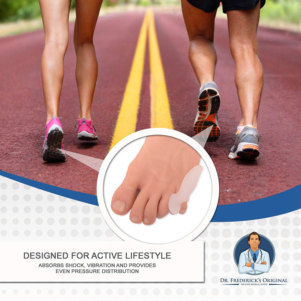 Dr. Frederick's Original soft gel cushion providing outer-foot padding near the pinky toe.