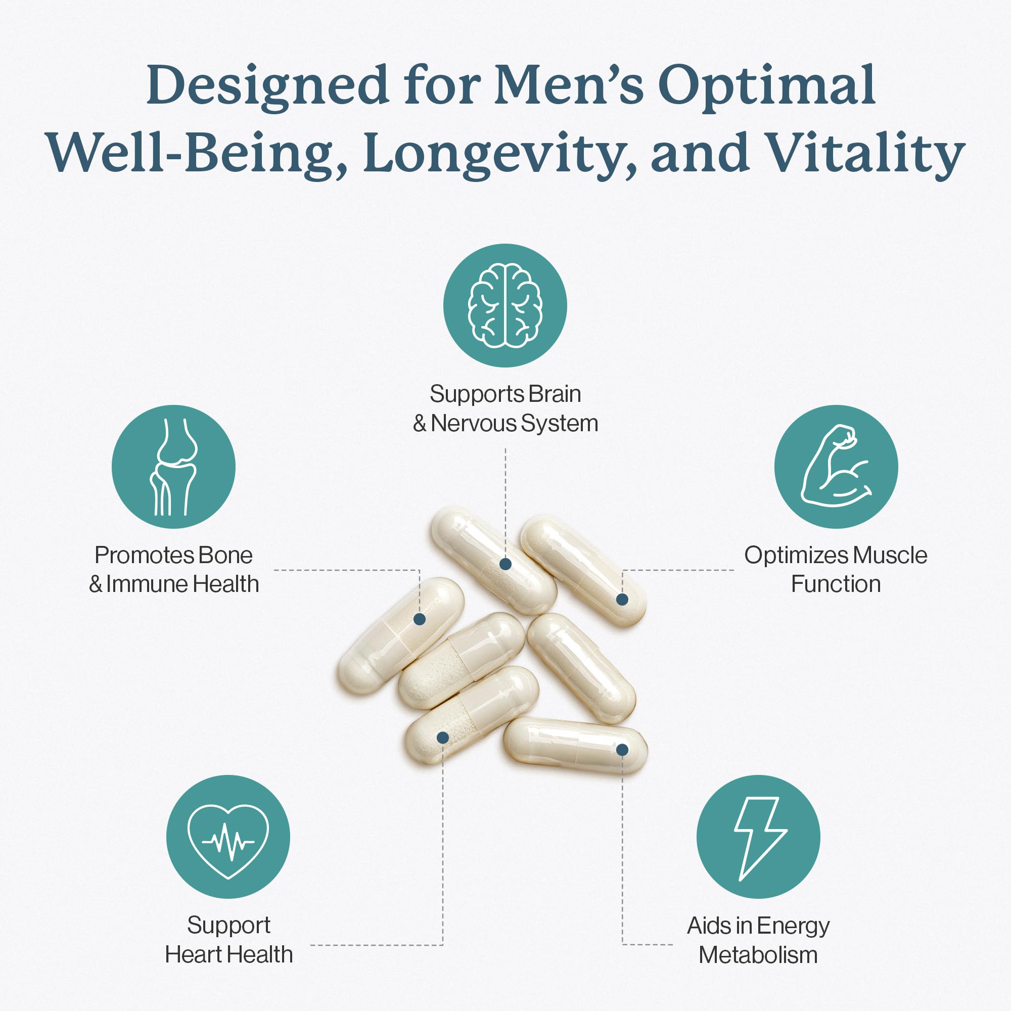 Dr. Fuhrman Men's Multivitamin bottle open for easy daily use