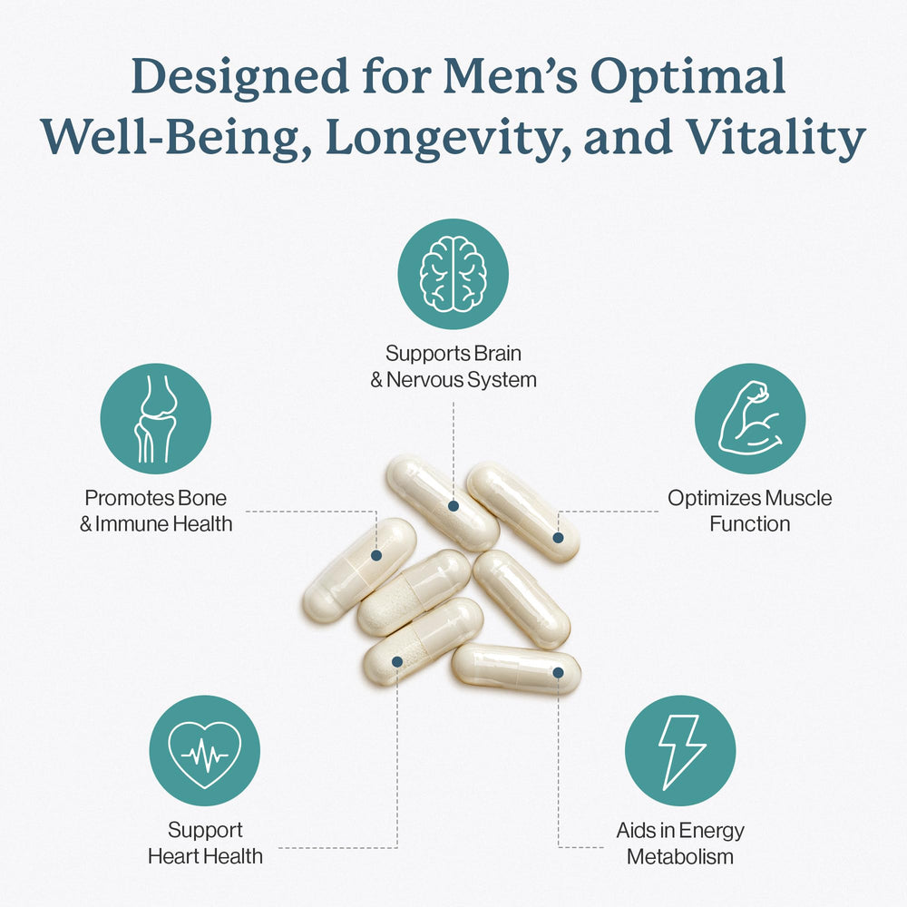 Dr. Fuhrman Men's Multivitamin bottle open for easy daily use