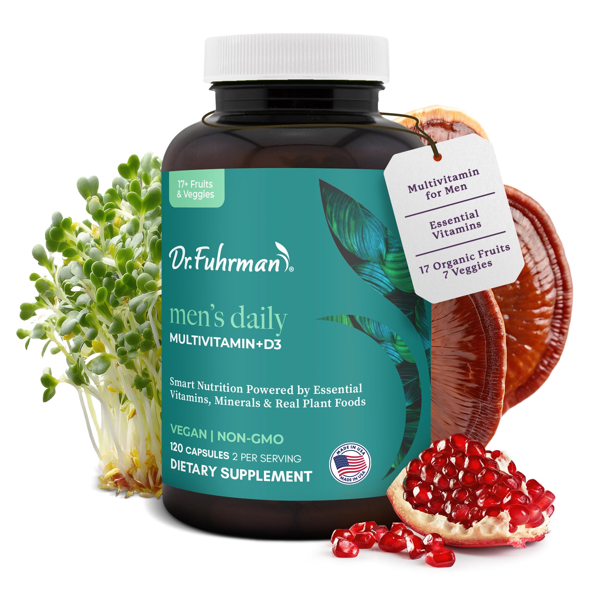 Dr. Fuhrman Men's Multivitamin bottle for daily wellness