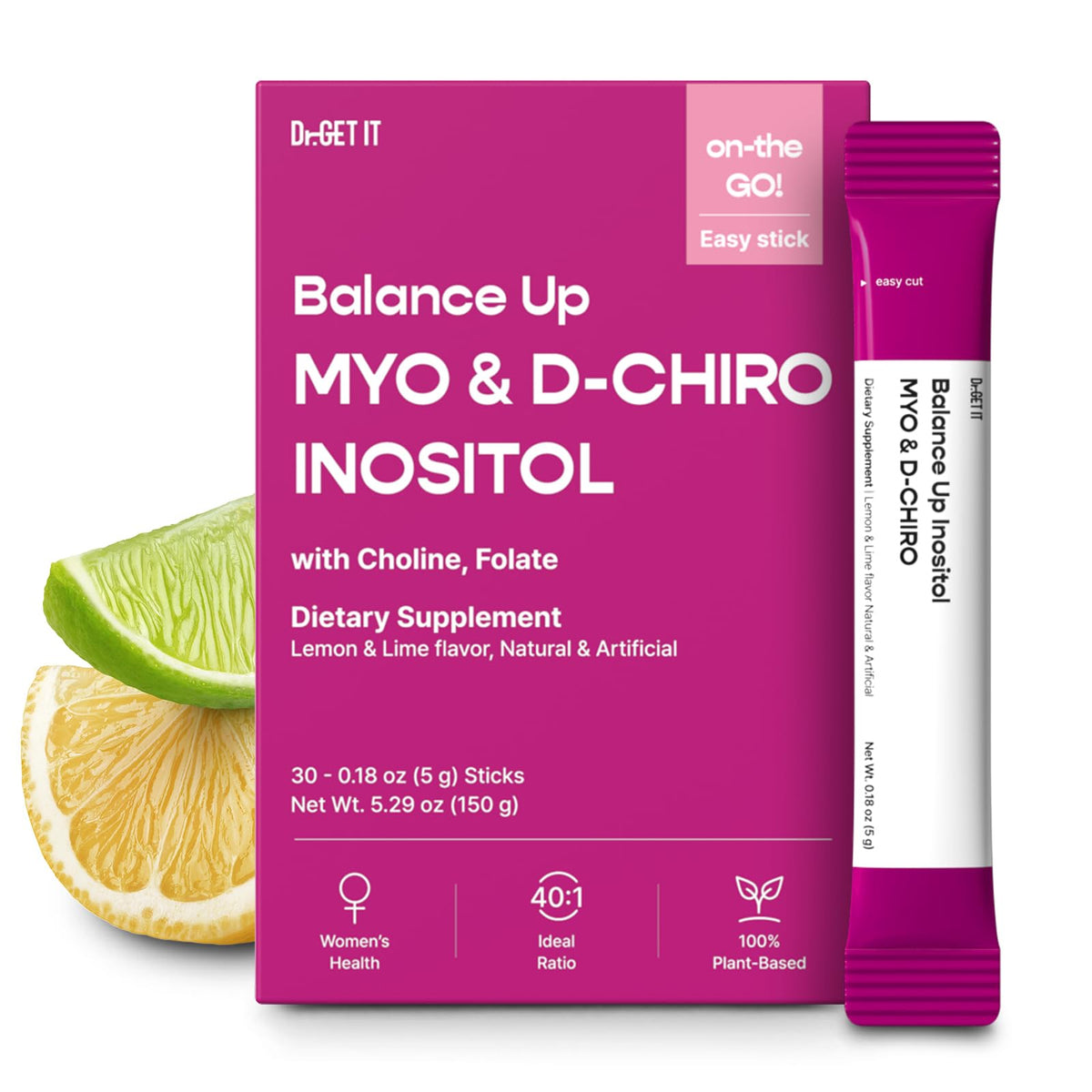 Dr.GET IT Balance Up Inositol bottle for daily hormone balance support.