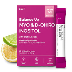 Dr.GET IT Balance Up Inositol bottle for daily hormone balance support.