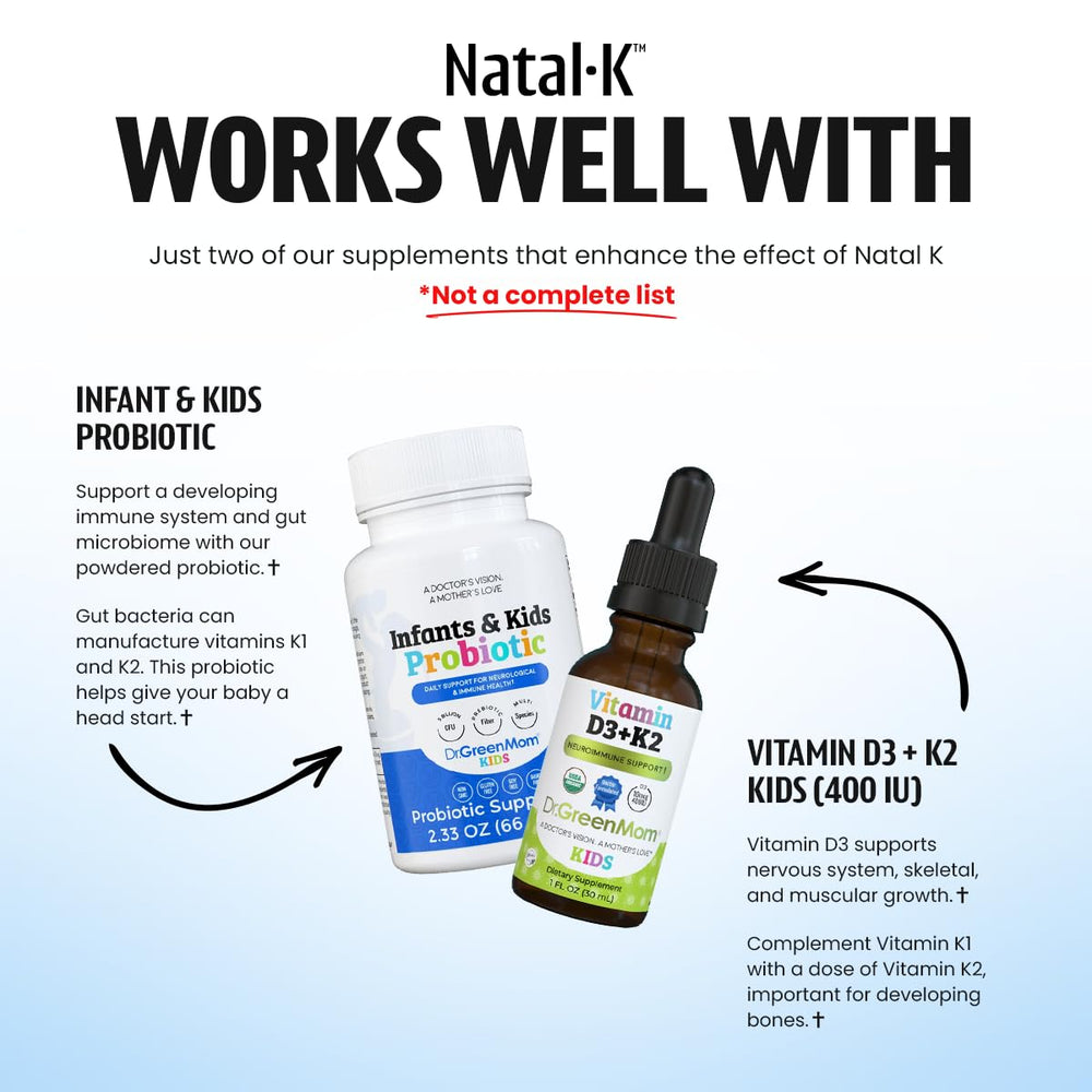 Natal K drops mixed into breast milk for easy feeding.