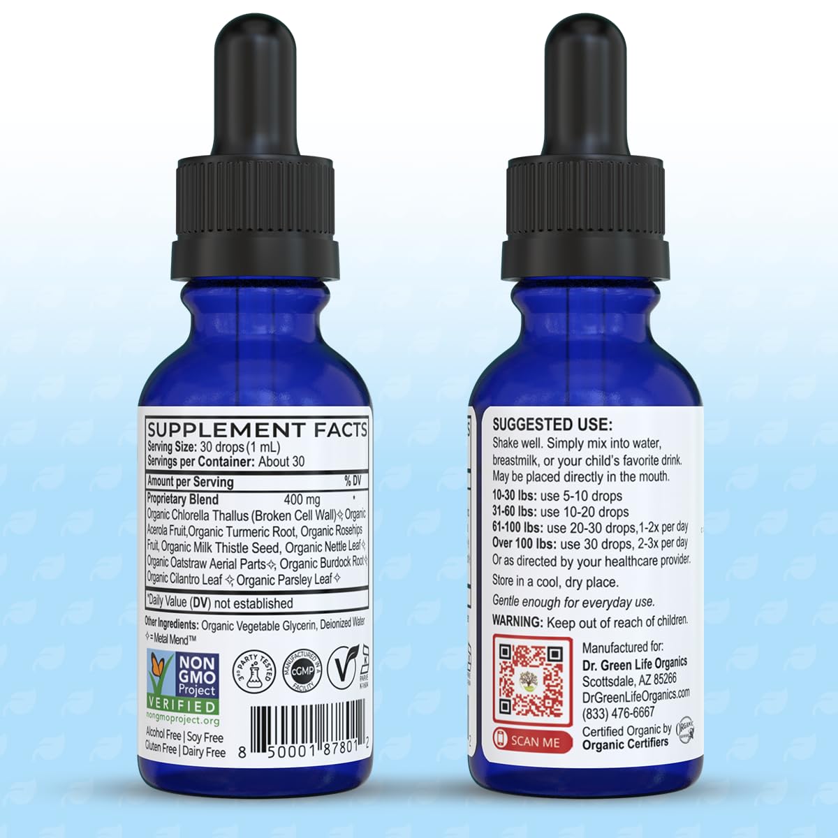 USDA Organic vegan seal on Dr. Green Mom VaxClear packaging