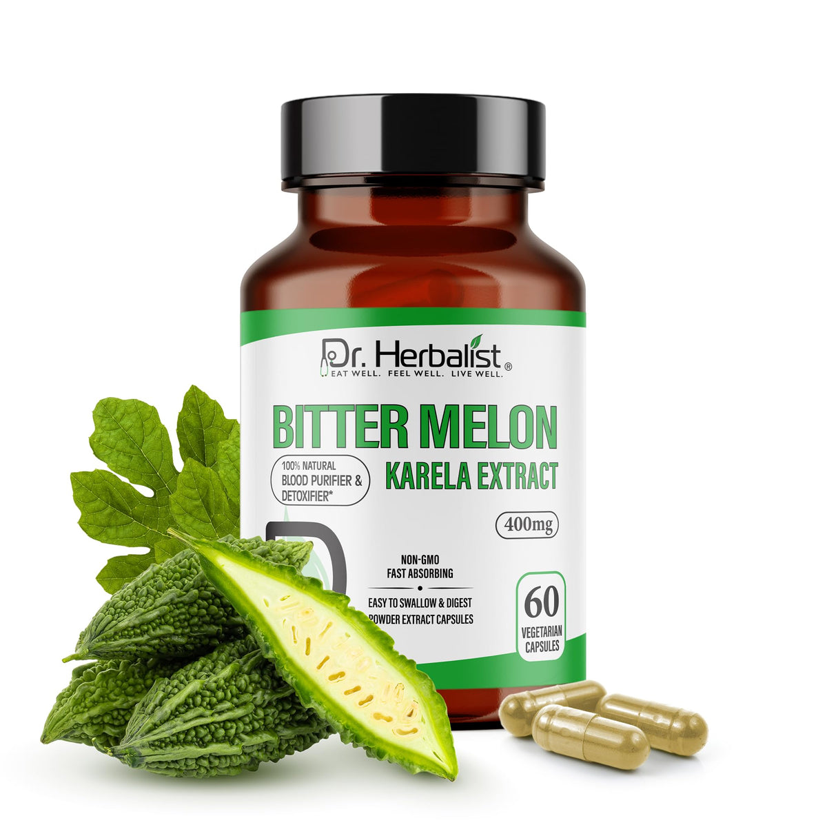 Dr. HERBALIST Bitter Melon Extract bottle ready for daily wellness routine