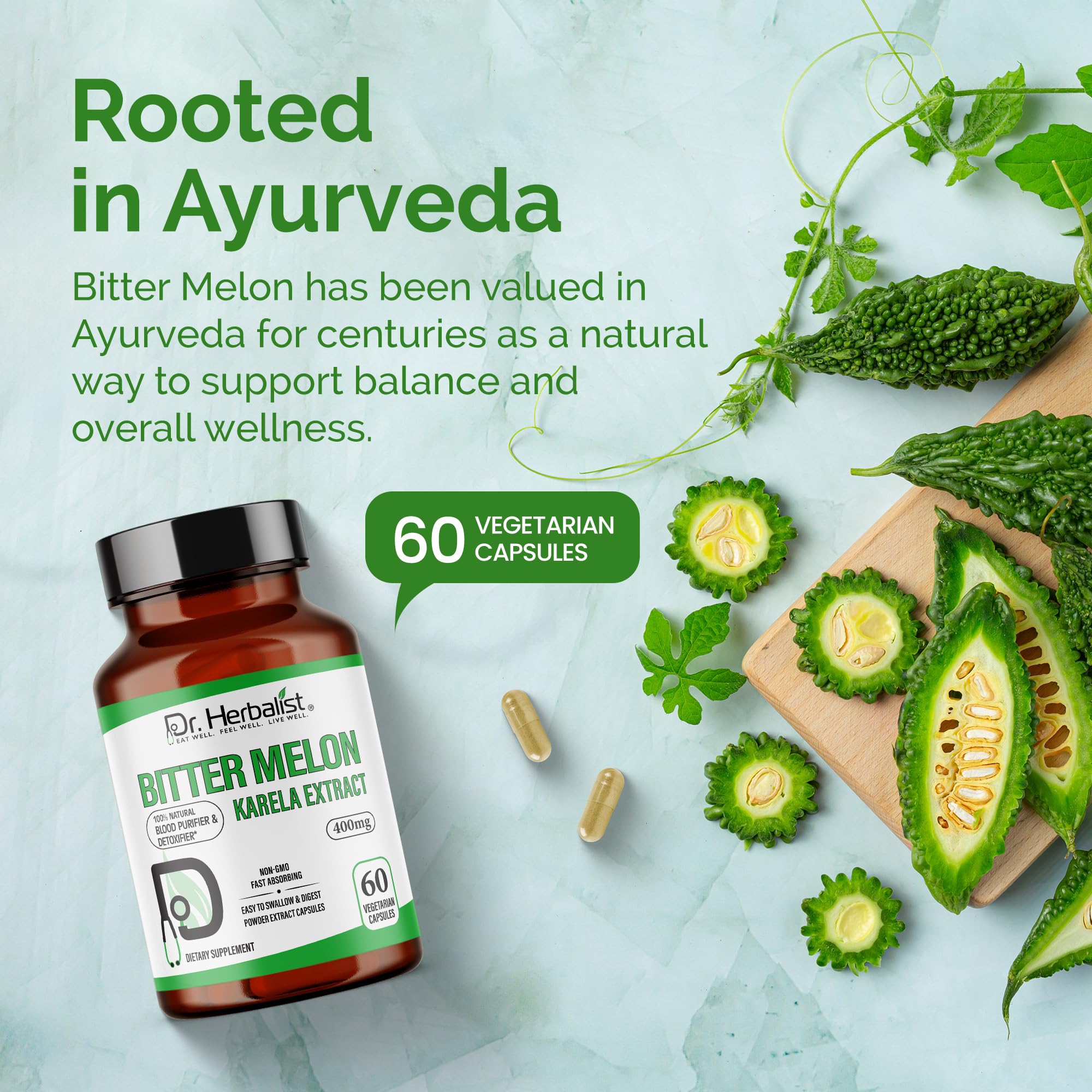 Dr. HERBALIST vegetarian-friendly supplement pack on shelf