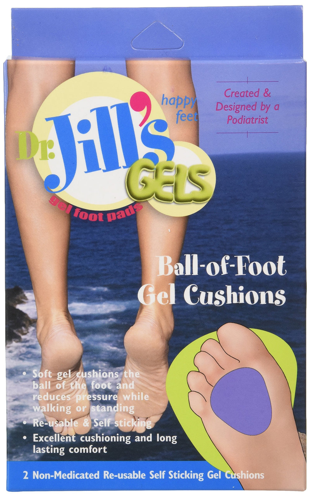 Dr. Jill's Gel para la bola del pie, comodidad al caminar