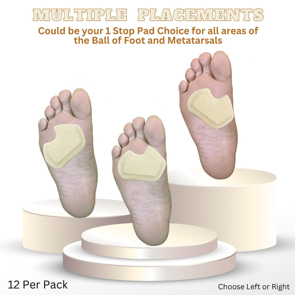 Dr. Jill's Foot Pads dancer-pack packaging image, promoting easy storage and portable foot support.