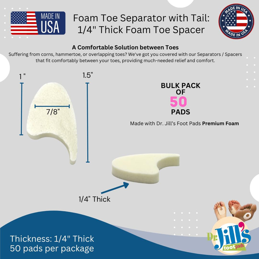 Dr. Jill's Foot Pads made in USA for reliable quality.