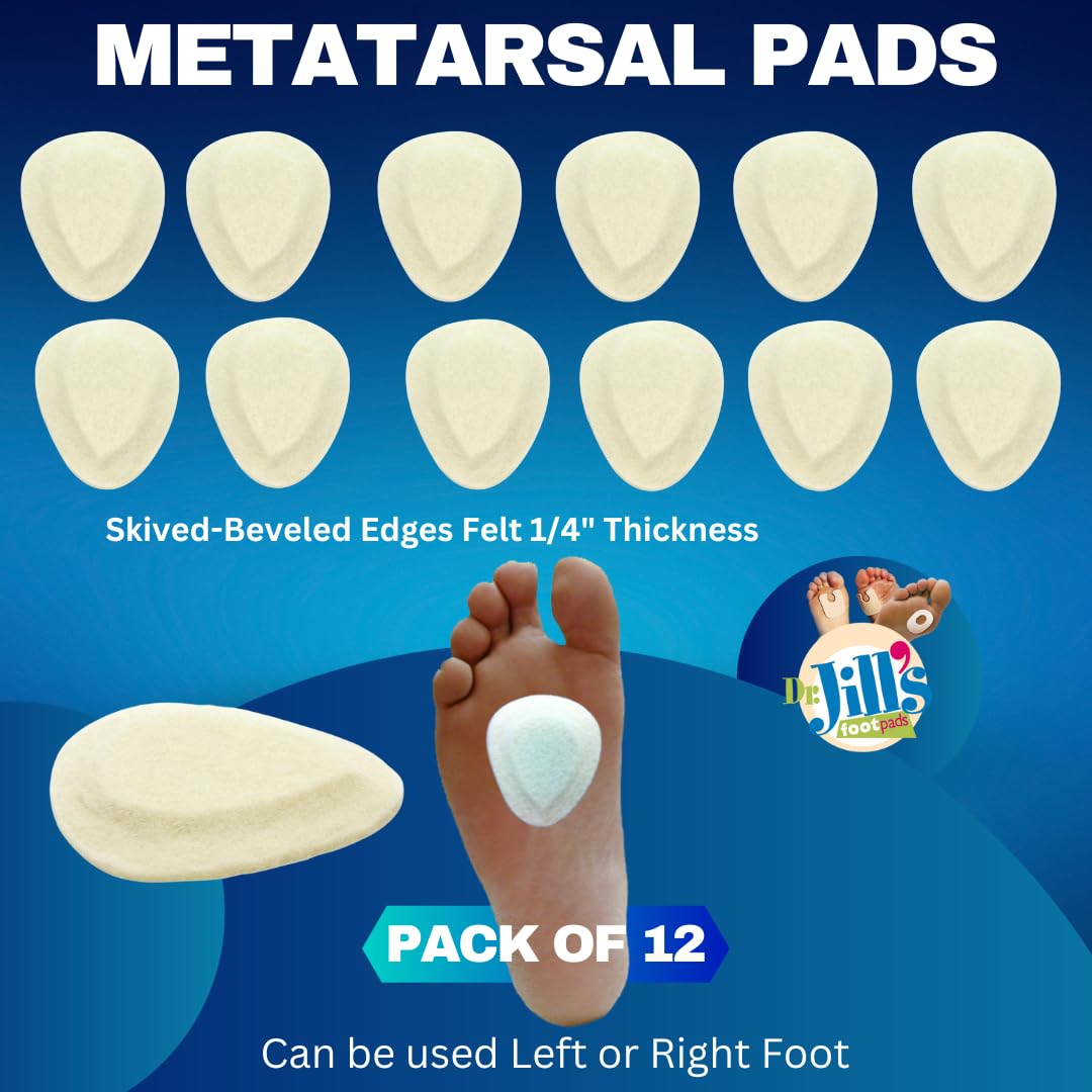 Dr. Jill's Foot Pads YJ10-2045: fieltro suave adecuado para calzado diverso
