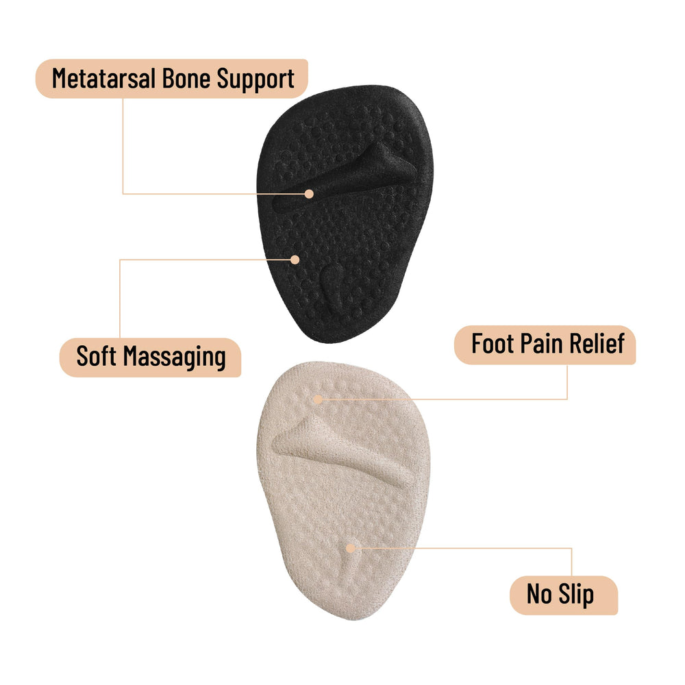 DR JK Cushions demonstrating discreet fit for various shoes